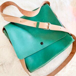 Tiffany Blue Leather Crossbody